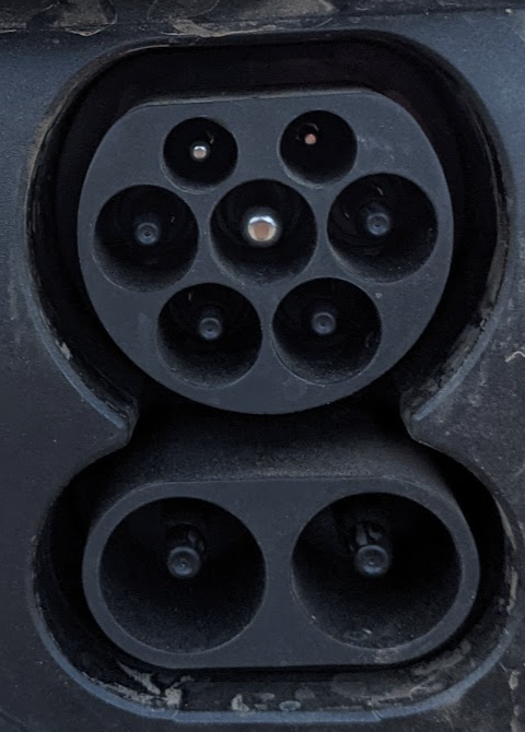car side of a CCS2 connector